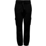 Cargo Trousers - Viscose Only Poptrash Cargo Trousers - Black