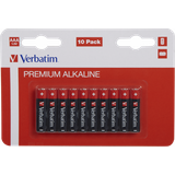 Alkaline - Batteries - Camera Batteries Batteries & Chargers Verbatim AAA Premium Alkaline Compatible 10-pack