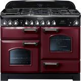Rangemaster CDL110DFFCY/C Classic Deluxe 110cm Dual Fuel Chrome, Red