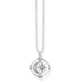 Thomas Sabo Necklaces Thomas Sabo Star & Moon Necklace - Silver/White