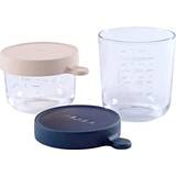 Beaba Baby Food Containers & Milk Powder Dispensers Beaba Glass portions 150/250ml 2-pack