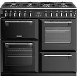 Stoves 100cm - Dual Fuel Ovens Gas Cookers Stoves DX S1000DFBK Black