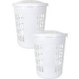 Plastic Laundry Baskets & Hampers Casa Deluxe Round (QD9GU19)
