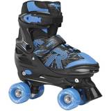 ABEC-3 Roller Skates Roces Quaddy 3.0 Jr - Black/Astro-Blue
