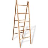 Towel Ladders vidaXL Double with 5 Rungs Bamboo 50x160 cm