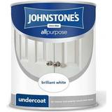 Johnstones Metal Paint - White Johnstones All Purpose Undercoat Metal Paint, Wood Paint Brilliant White 0.75L