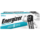 Energizer Max Plus 9V Compatible 20-pack