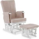Beige Furniture Set Kid's Room OBaby Obaby Deluxe Reclining Glider Chair & Stool