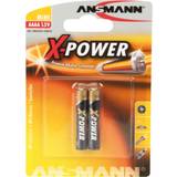 AAAA (LR61) - Batteries Batteries & Chargers Ansmann X-Power Alkaline AAAA Compatible 2-pack