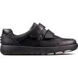 Low Top Shoes Children's Shoes Clarks Kid's Rex Pace - Black Leather