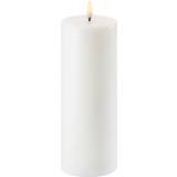 Beige Candles & Accessories Uyuni Block LED Candle 20cm