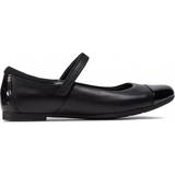 Low Top Shoes Children's Shoes Clarks Youth Scala Gem - Black Leather