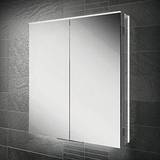 Aluminum Bathroom Mirror Cabinets HiB Ether 60 LED Illuminated (50600)