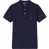 Cotton Polo Shirts Children's Clothing Ralph Lauren Boy's Logo Poloshirt - Navy Blue