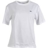 Lacoste Women T-shirts Lacoste Women’s Crew Neck Premium Cotton T-shirt - White
