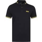 Men Polo Shirts Barbour Essential Tipped Polo Shirt - Black