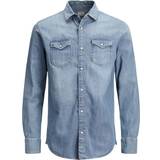 Jack & Jones Clothing Jack & Jones Denim Shirt - Blue/Medium Blue Denim