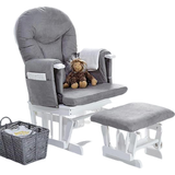 Furniture Set Kid's Room OBaby Reclining Glider Chair and Stool
