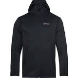 Berghaus 3XL - Men Jackets Berghaus Men's Pravitale Mountain 2.0 Hooded Fleece Jacket - Dark Grey/Black