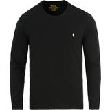 Polo Ralph Lauren Men Tops Polo Ralph Lauren Liquid Cotton Long Sleeve Crew Neck T-shirt - Black