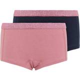 Elastane Knickers Children's Clothing Name It Hipsters 2-pack - Pink/Heather Rose (13177343)