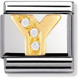Nomination Composable Classic Link Letter Y Charm - Silver/Gold/White