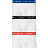 Calvin Klein Cotton Stretch Low Rise Trunks 3-pack - Blue/Strawberry/Black