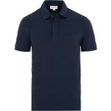 Lacoste Elastane/Lycra/Spandex Tops Lacoste Regular Fit Tonal Crocodile Polo Shirt - Navy Blue