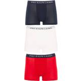 Men - Red Men's Underwear Polo Ralph Lauren Trunk 3-pack - Red/White/Navy