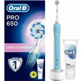 Oral-B Pro 650 Sensi UltraThin + Toothpaste