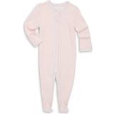 Bodysuits Ralph Lauren Floral Trim Footed Coverall - Delicate Pink (298092)