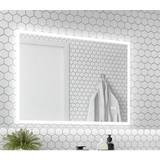 Aluminum Bathroom Mirrors Divine Illuminated LED with Demister & Bluetooth (BeBa_26145)