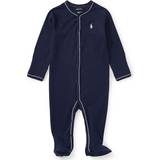 Blue Bodysuits Children's Clothing Ralph Lauren Bear Print Footed Coverall - Navy (298092)