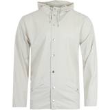 Men - White Rain Clothes Rains Jacket Unisex - Off White
