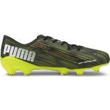 Polyester Football Shoes Puma Ultra 2.2 FG/AG M - Black/White/Yellow Alert