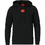 Hugo Boss Men Jumpers HUGO BOSS Regular Fit French Terry with Logo Patch Hoodie - Black