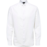 Linen - Men Clothing Selected Linen Shirt - White