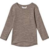 Wool T-shirts Children's Clothing Joha Long Sleeve Tee Basic - Sesame Melange