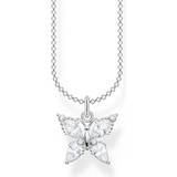 Jewellery on sale Thomas Sabo Butterfly Necklace - Silver/White