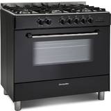 Montpellier Dual Fuel Ovens Gas Cookers Montpellier MR91DFMK Black