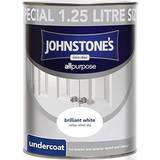 Johnstones White - Wood Paint Johnstones All Purpose Undercoat Metal Paint Brilliant White 1.25L