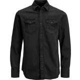 Denim Shirts - Men Jack & Jones Denim Shirt - Black/Black Denim