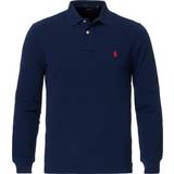 Polo Ralph Lauren Slim Fit Long Sleeve Polo Shirt - Newport Navy