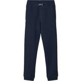 Trousers on sale Name It Solid Coloured Sweat Pants - Blue/Dark Sapphire (13153684)