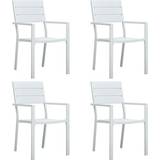 Plastic Patio Chairs vidaXL 47884 4-pack Garden Dining Chair
