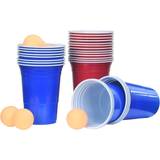 Plastic Cups vidaXL Plastic Cups Beer Pong Blue/Red 100-pack