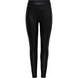 Only Women Trousers & Shorts Only Cool Coated Leggings - Black