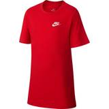 Red T-shirts Children's Clothing Nike Older Kid's Sportswear T-shirt - University Red/White (AR5254-657)