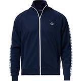 Fred Perry Outerwear Fred Perry Taped Track Jacket - Carbon Blue