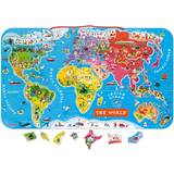 Janod Magnetic World Map 92 Pieces